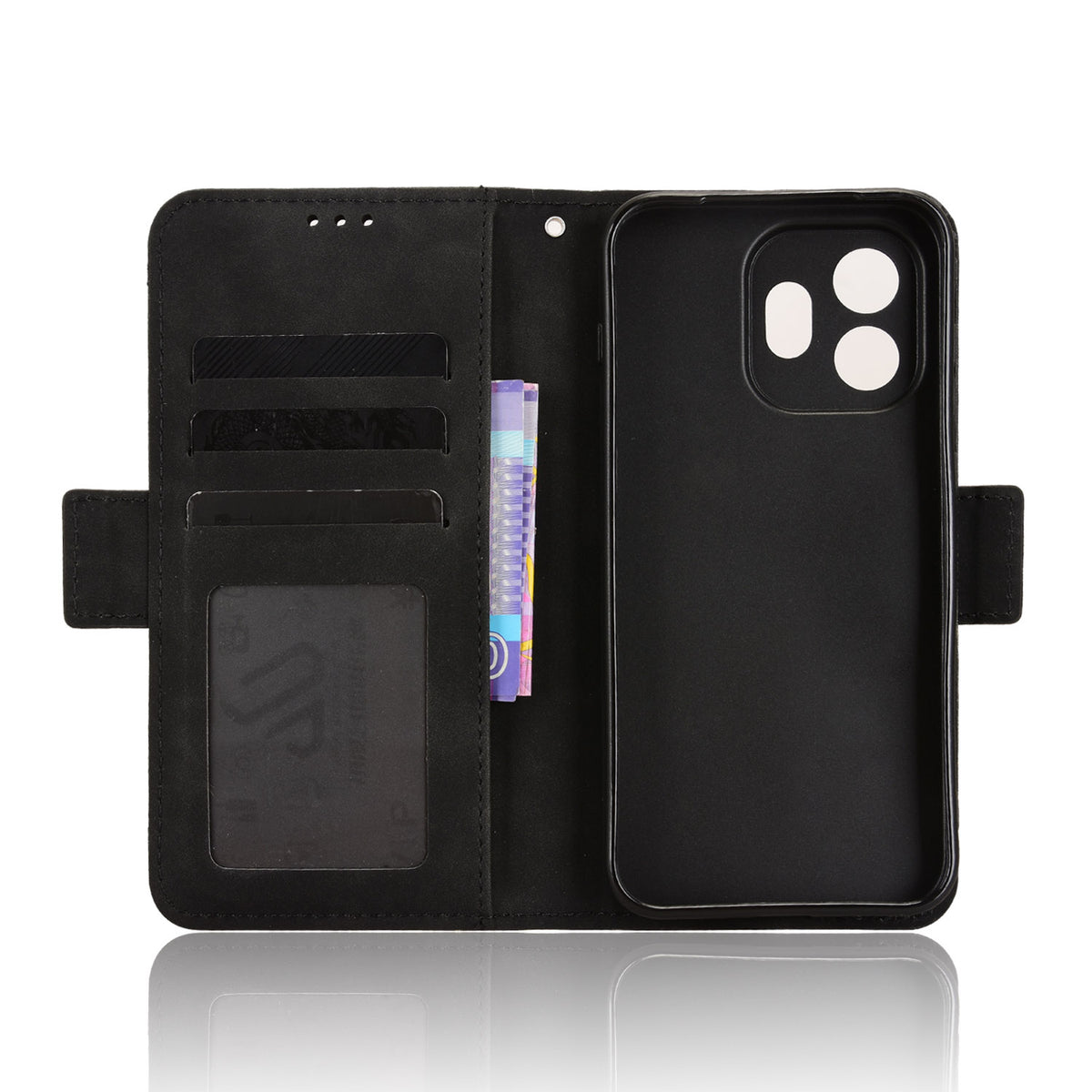 OnePlus 15T 5G Läderfodral mobil Plånboksfodral med Flera Kortfack