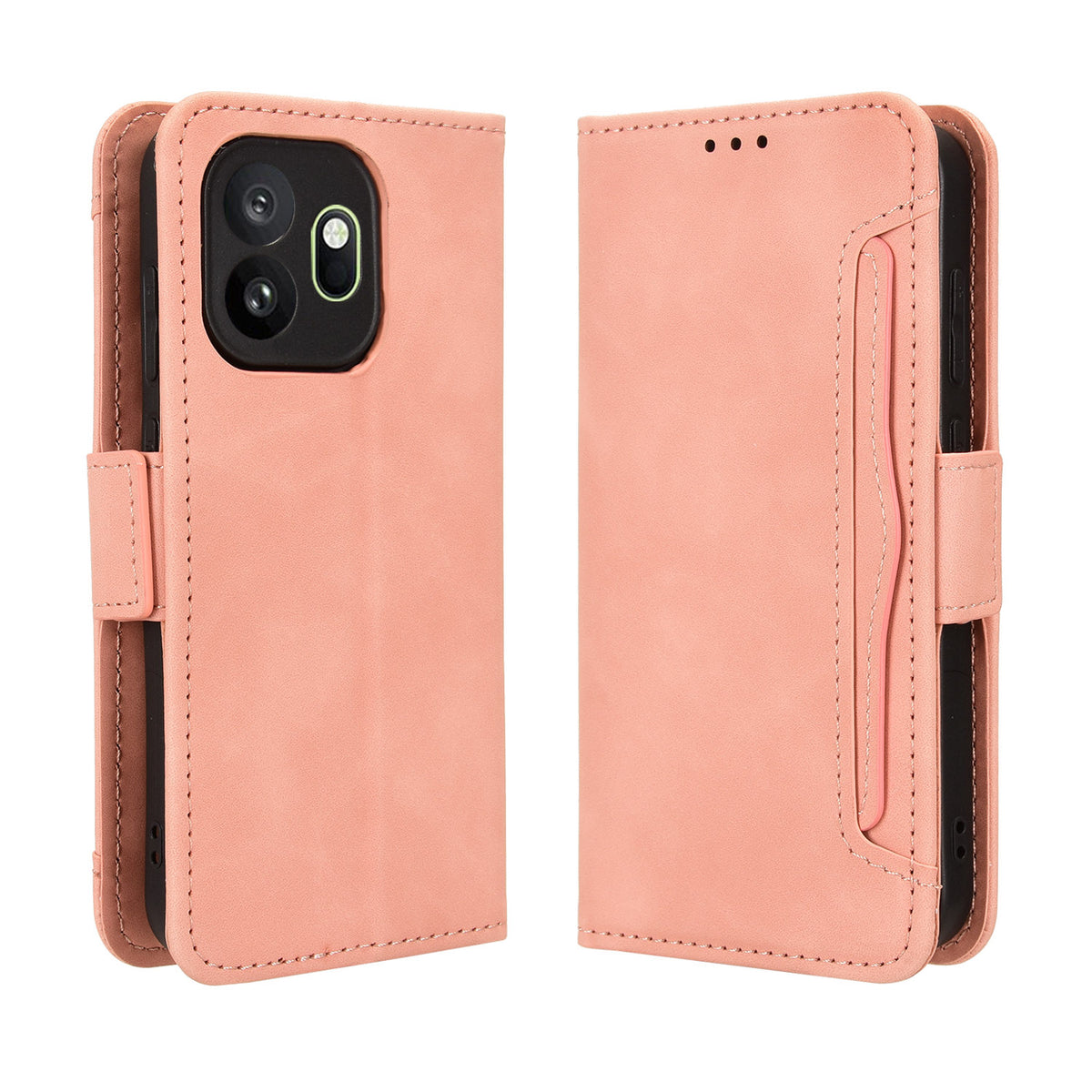 OnePlus 15T 5G Läderfodral mobil Plånboksfodral med Flera Kortfack