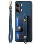 For Xiaomi Redmi Turbo 5 Max 5G / Xiaomi Poco X8 Pro Max 5G Retro PU Leather Back Cover with Card Holder and Wristband Kickstand