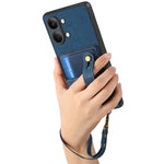 For Xiaomi Redmi Turbo 5 Max 5G / Xiaomi Poco X8 Pro Max 5G Retro PU Leather Back Cover with Card Holder and Wristband Kickstand