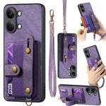 For Xiaomi Redmi Turbo 5 Max 5G / Xiaomi Poco X8 Pro Max 5G Retro PU Leather Back Cover with Card Holder and Wristband Kickstand