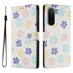 For Xiaomi Redmi A7 Pro 4G (171.56mm) / Poco C85x 5G Case Pattern Print PU Leather Wallet Phone Cover with Wrist Strap