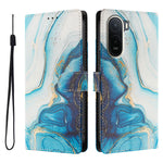 For Xiaomi Redmi A7 Pro 4G (171.56mm) / Poco C85x 5G Case Pattern Print PU Leather Wallet Phone Cover with Wrist Strap