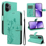 For Xiaomi Poco X8 Pro Max 5G / Xiaomi Redmi Turbo 5 Max 5G PU Leather Cases Flower Pattern Wallet Stand Phone Cover with Strap