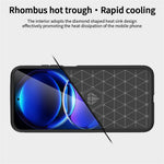 MOFI JK TPU Series-1 til Xiaomi Redmi Note 12 Pro+ 5G, fleksibelt TPU-cover med kulfibertekstur, ridsefast børstet bagside
