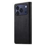 DIERFENG DF-019 for iPhone 18 Pro / 17 Pro Leather Wallet Case Card Slots RFID Blocking Magnetic Flip Cover