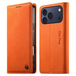 DIERFENG DF-019 til iPhone 18 Pro Max / 17 Pro Max Læderpung Etui Kortlommer RFID-Blokering Magnetisk Flip Cover