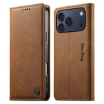 DIERFENG DF-019 til iPhone 18 Pro Max / 17 Pro Max Læderpung Etui Kortlommer RFID-Blokering Magnetisk Flip Cover