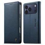 DIERFENG DF-019 til iPhone 18 Pro Max / 17 Pro Max Læderpung Etui Kortlommer RFID-Blokering Magnetisk Flip Cover