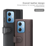 For Xiaomi Redmi Note 12 5G (Global) / (India) / (China) / Poco X5 5G Case Genuine Split Leather Phone Cover with Wallet