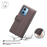 For Xiaomi Redmi Note 12 5G (Global) / (India) / (China) / Poco X5 5G Case Genuine Split Leather Phone Cover with Wallet