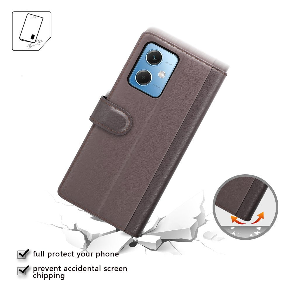 For Xiaomi Redmi Note 12 5G (Global) / (India) / (China) / Poco X5 5G Case Genuine Split Leather Phone Cover with Wallet