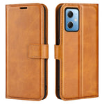 Mobilmobilskal för Xiaomi Redmi Note 12 5G (Global) / (Indien) / (Kina) / Poco X5 5G PU-läder, kalvtextur, stativ, magnetiskt fällbart mobilskal