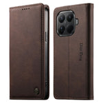 DIERFENG DF-019 for Xiaomi 15T Pro Leather Wallet Case Card Slots RFID Blocking Magnetic Flip Cover