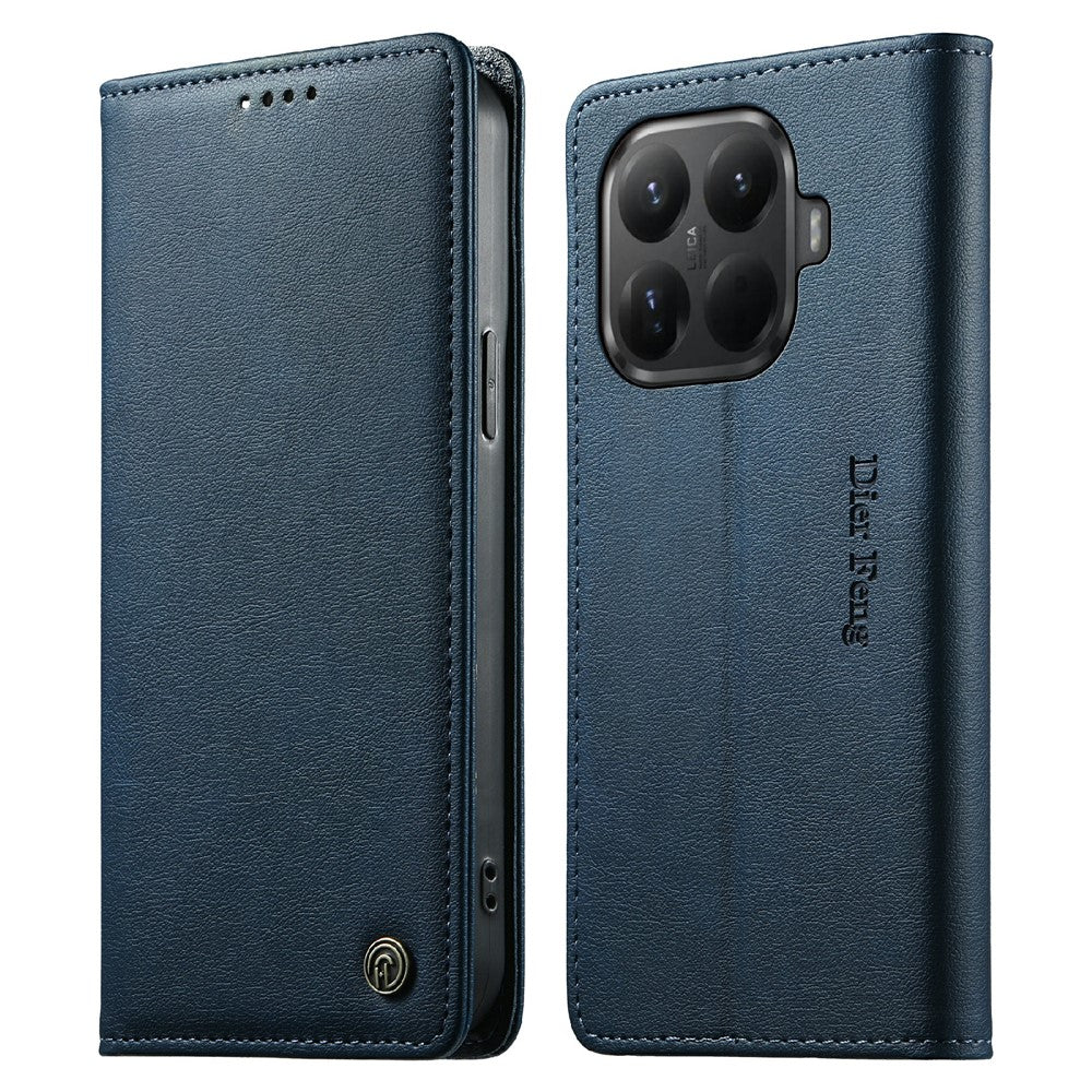 DIERFENG DF-019 for Xiaomi 15T Pro Leather Wallet Case Card Slots RFID Blocking Magnetic Flip Cover