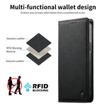 DIERFENG DF-019 for Xiaomi 17 Leather Wallet Case Card Slots RFID Blocking Magnetic Flip Cover
