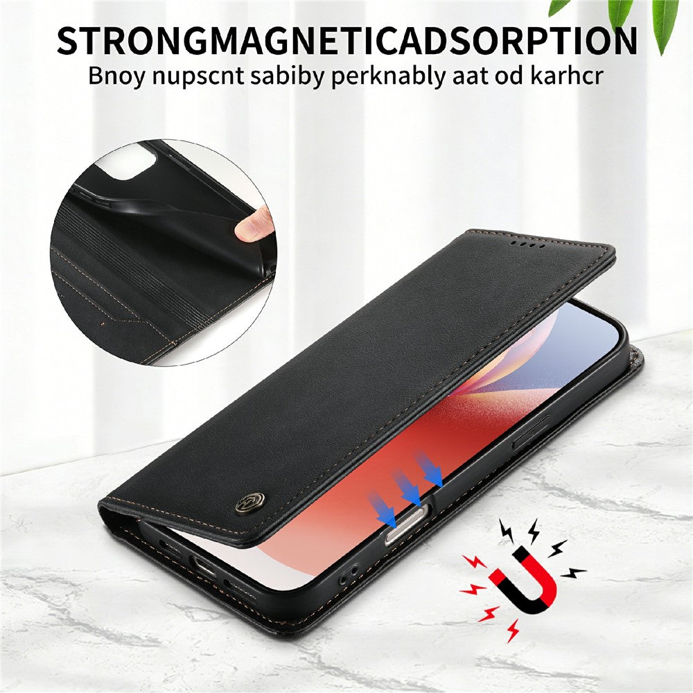 DIERFENG DF-019 for Xiaomi 17 Leather Wallet Case Card Slots RFID Blocking Magnetic Flip Cover