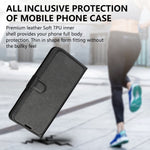 For Oppo A17 4G / A17k 4G PU Leather Stand Wallet Cell Phone Cover Flip Anti-dust Litchi Texture Phone Case
