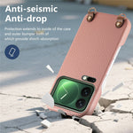 For Xiaomi 17 Pro Max Litchi Pattern Case with Lanyard Shockproof PC PU Leather Cover
