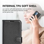 Xiaomi Redmi Note 12 5G (Global) / (Indien) / (Kina) / Poco X5 5G Fullt skyddande skal med fällbart lock, reptåligt litchi-textur, PU-läder, stativ, plånboksfodral