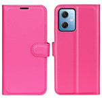 Xiaomi Redmi Note 12 5G (Global) / (Indien) / (Kina) / Poco X5 5G Fullt skyddande skal med fällbart lock, reptåligt litchi-textur, PU-läder, stativ, plånboksfodral