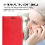 For Xiaomi Redmi Note 12 5G (Global) / (India) / (China) / Poco X5 5G Anti-scratch Crazy Horse Texture Flip Stand Case PU Leather Coated TPU Phone Wallet Cover