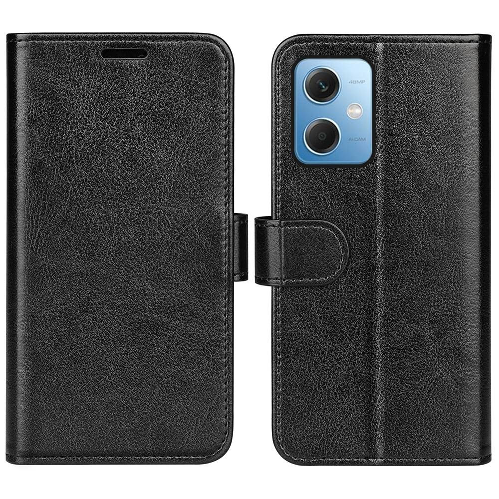 For Xiaomi Redmi Note 12 5G (Global) / (India) / (China) / Poco X5 5G Anti-scratch Crazy Horse Texture Flip Stand Case PU Leather Coated TPU Phone Wallet Cover