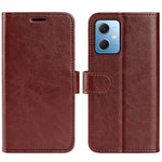 For Xiaomi Redmi Note 12 5G (Global) / (India) / (China) / Poco X5 5G Anti-scratch Crazy Horse Texture Flip Stand Case PU Leather Coated TPU Phone Wallet Cover