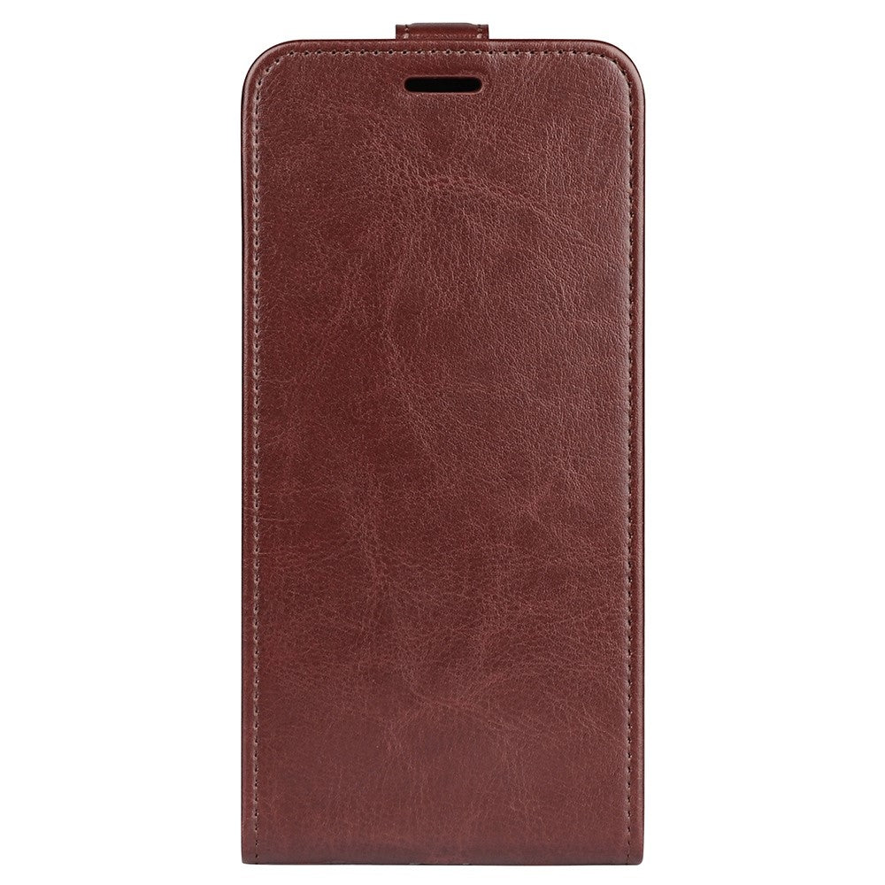 Xiaomi Redmi Note 12 5G (Global) / (Indien) / (Kina) / Poco X5 5G Crazy Horse Texture Korthållare Läderskyddande Fodral Vertikalt Flipfodral