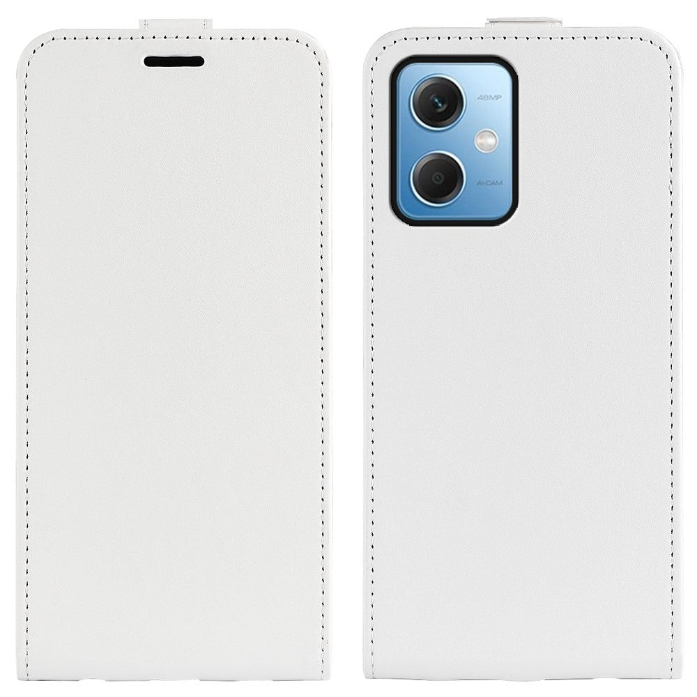 Xiaomi Redmi Note 12 5G (Global) / (Indien) / (Kina) / Poco X5 5G Crazy Horse Texture Korthållare Läderskyddande Fodral Vertikalt Flipfodral