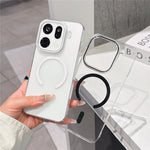 For Oppo Find X9 5G Magnetic Case Ultra Thin Clear PC Phone Back Cover