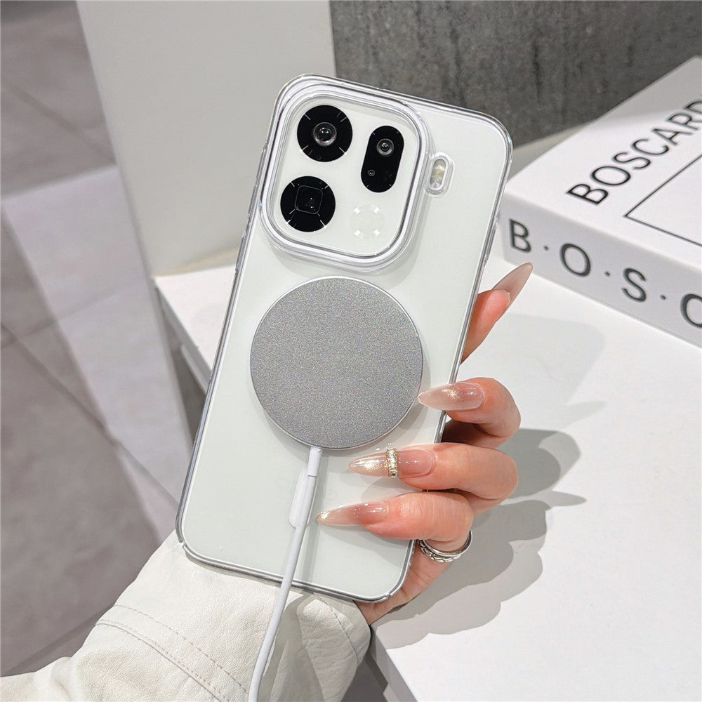 For Oppo Find X9 5G Magnetic Case Ultra Thin Clear PC Phone Back Cover