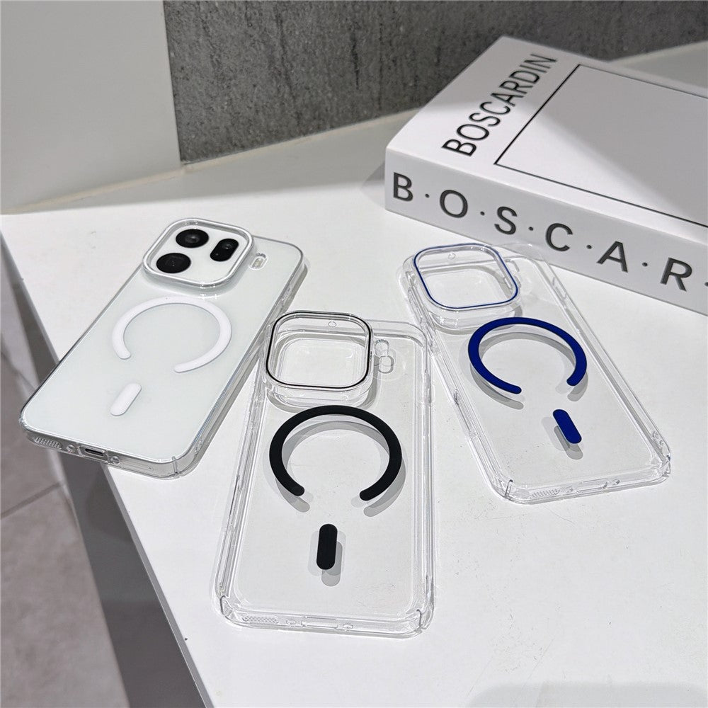 For Oppo Find X9 5G Magnetic Case Ultra Thin Clear PC Phone Back Cover