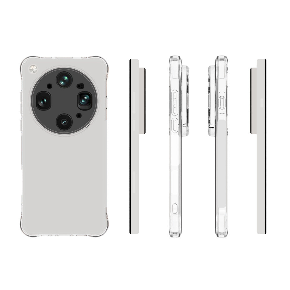 WANLONFENG til Oppo Find X9 Ultra 5G WL2-serien, TPU-etui, 2,0 mm mobilbeskyttelse med 2 stk. hærdet glasfilm