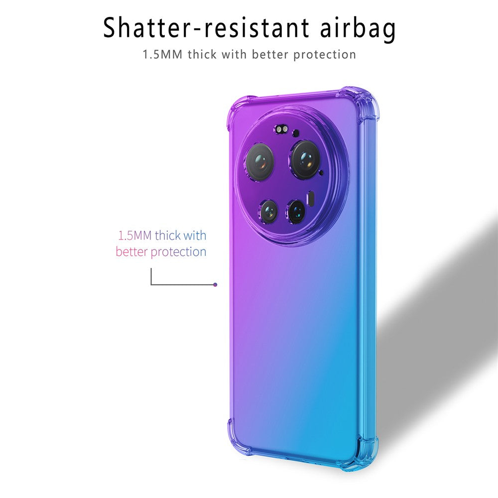 Xiaomi 17 Ultra 5G-skal i tonad färg, TPU-skydd mot fall, mobilskal