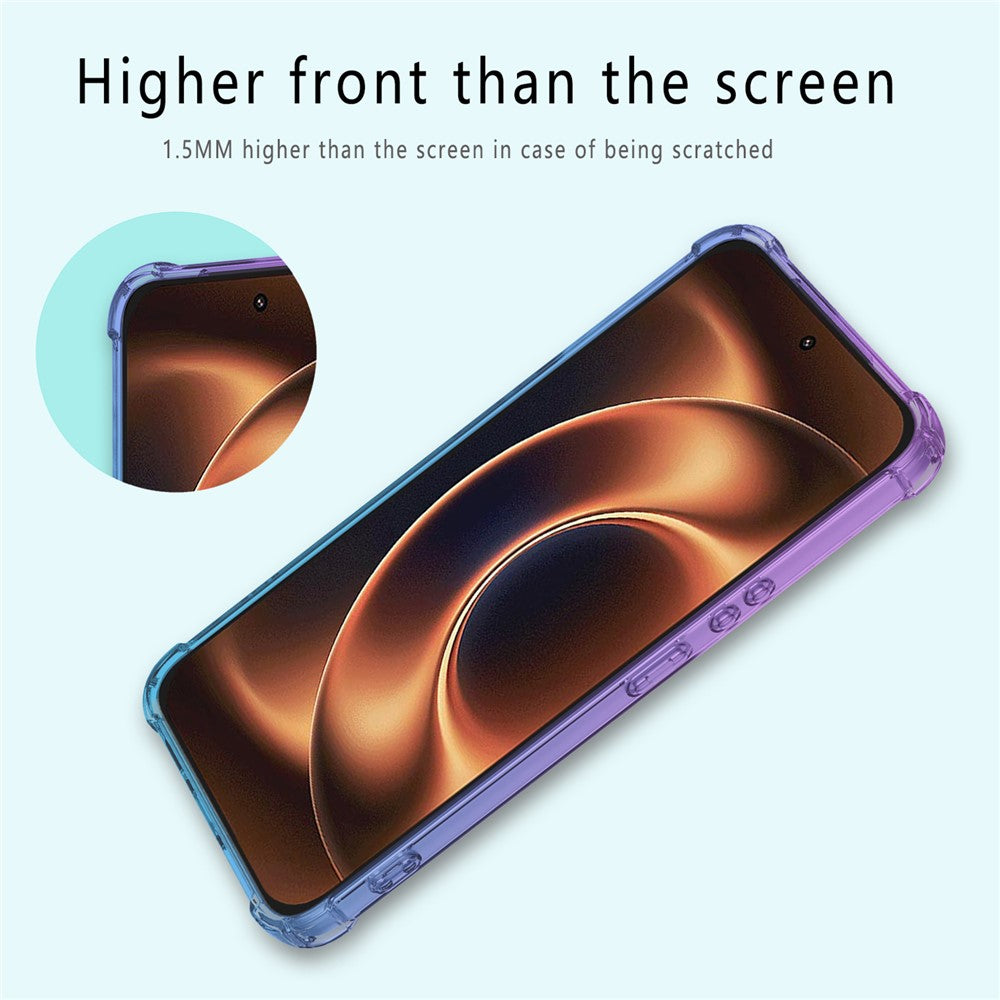 For Xiaomi 17 Ultra 5G Case Gradient Color TPU Anti-Drop Phone Cover