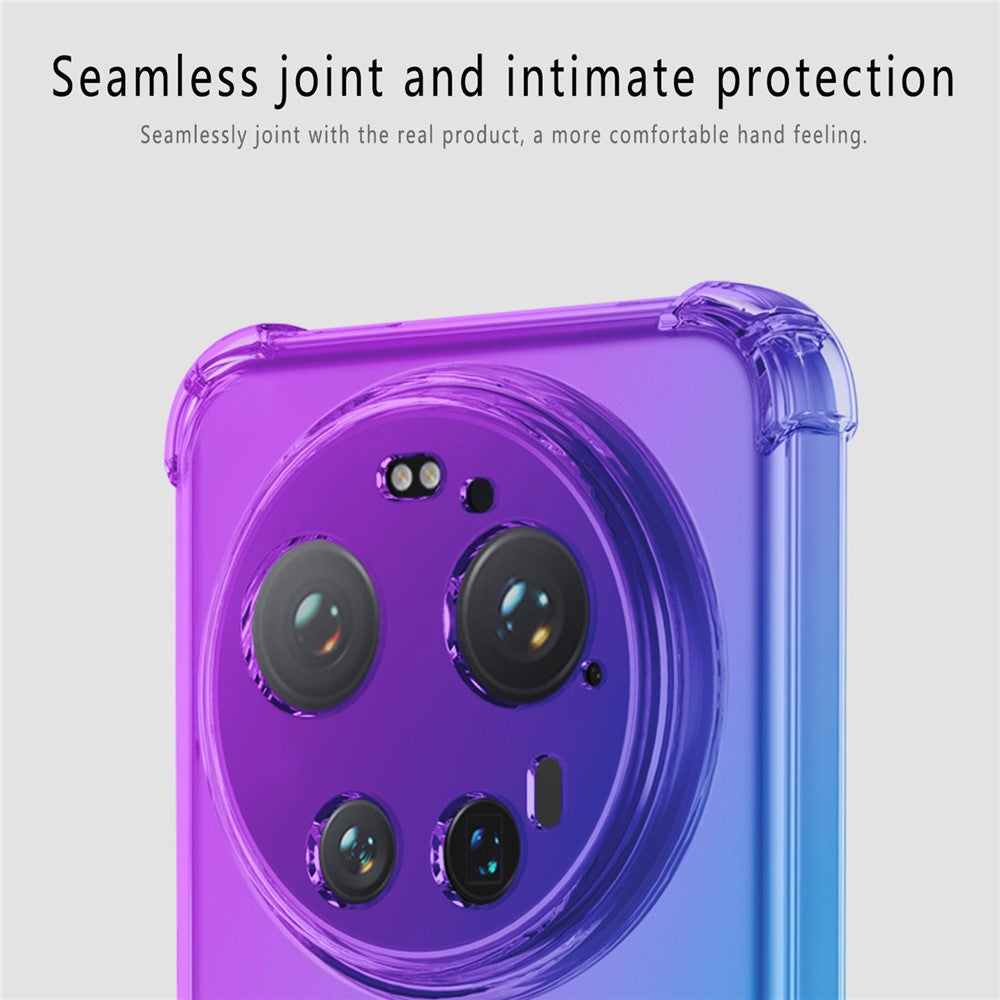 Xiaomi 17 Ultra 5G-skal i tonad färg, TPU-skydd mot fall, mobilskal