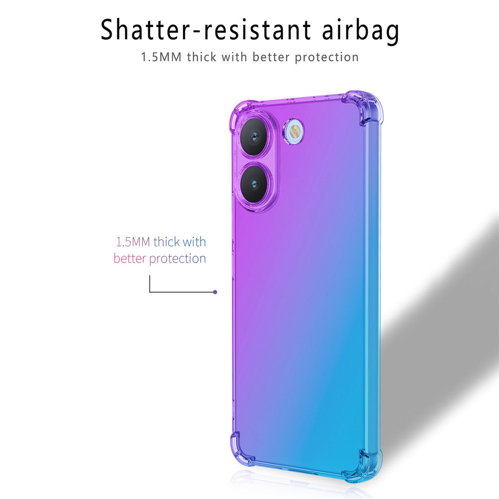 Case For Xiaomi Poco X8 Pro 5G  /  Redmi Turbo 5 5G Gradient Color TPU Anti-Drop Phone Cover