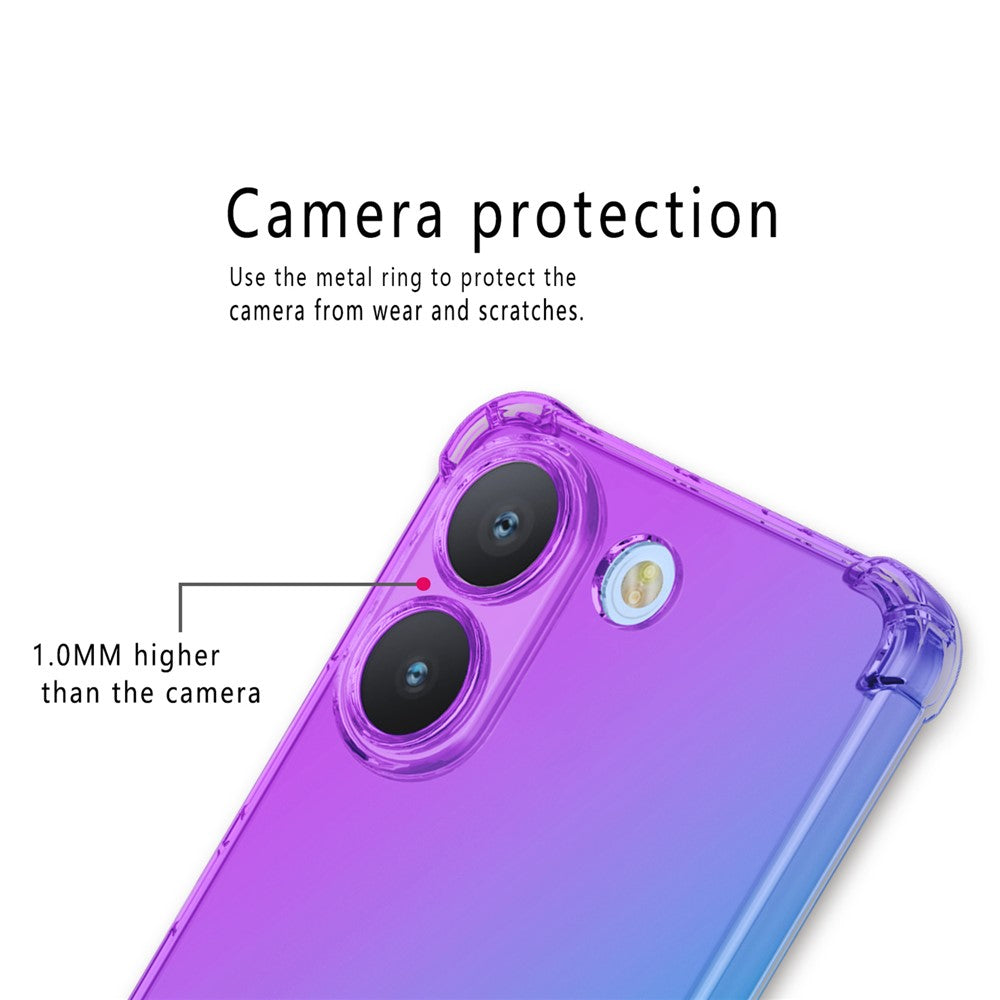 Case For Xiaomi Poco X8 Pro 5G  /  Redmi Turbo 5 5G Gradient Color TPU Anti-Drop Phone Cover
