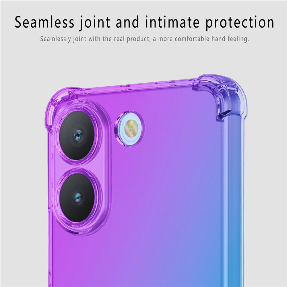 Case For Xiaomi Poco X8 Pro 5G  /  Redmi Turbo 5 5G Gradient Color TPU Anti-Drop Phone Cover