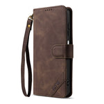 AZNS A2 Leather Case for Xiaomi Redmi 15C 4G (Global) (171mm)  /  Poco C85 4G (171mm) RFID Blocking Wallet Stand Phone Cover with Wrist Strap