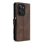 AZNS A2 Leather Case for Xiaomi Redmi 15C 4G (Global) (171mm)  /  Poco C85 4G (171mm) RFID Blocking Wallet Stand Phone Cover with Wrist Strap