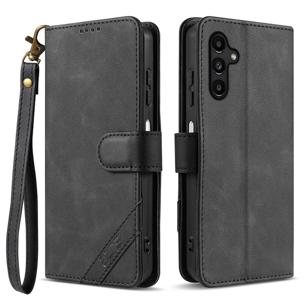 AZNS A2 för Samsung Galaxy A15 4G / A15 5G Läderfodral med Handledsrem RFID-blockerande Plånboksfodral