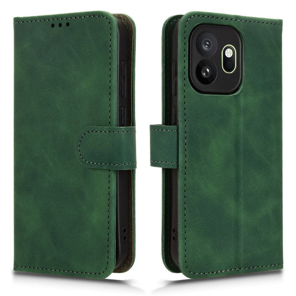 For OnePlus 15T 5G Leather Case Skin Feel Anti Drop Wallet Stand Flip Phone Cover