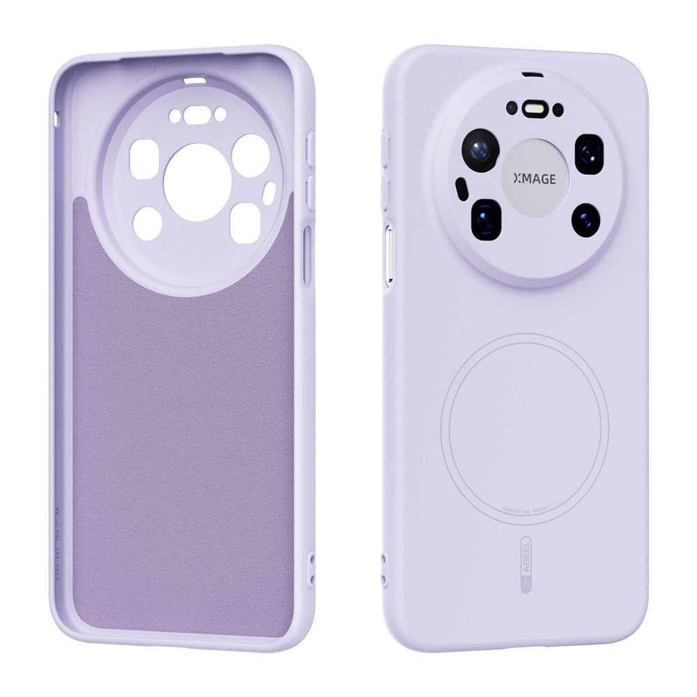ABEEL For Huawei Mate 80 Pro Max Magnetic Case Skin Touch Liquid Silicone Phone Back Cover