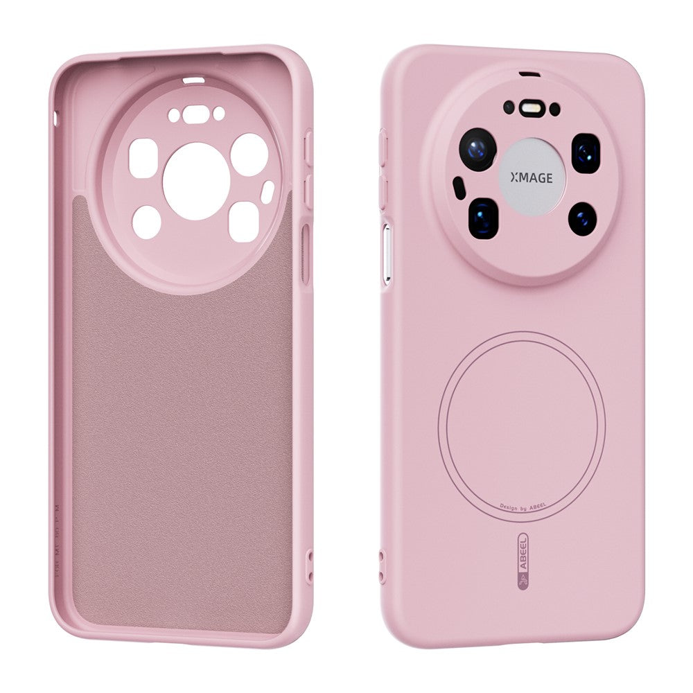ABEEL For Huawei Mate 80 Pro Max Magnetic Case Skin Touch Liquid Silicone Phone Back Cover