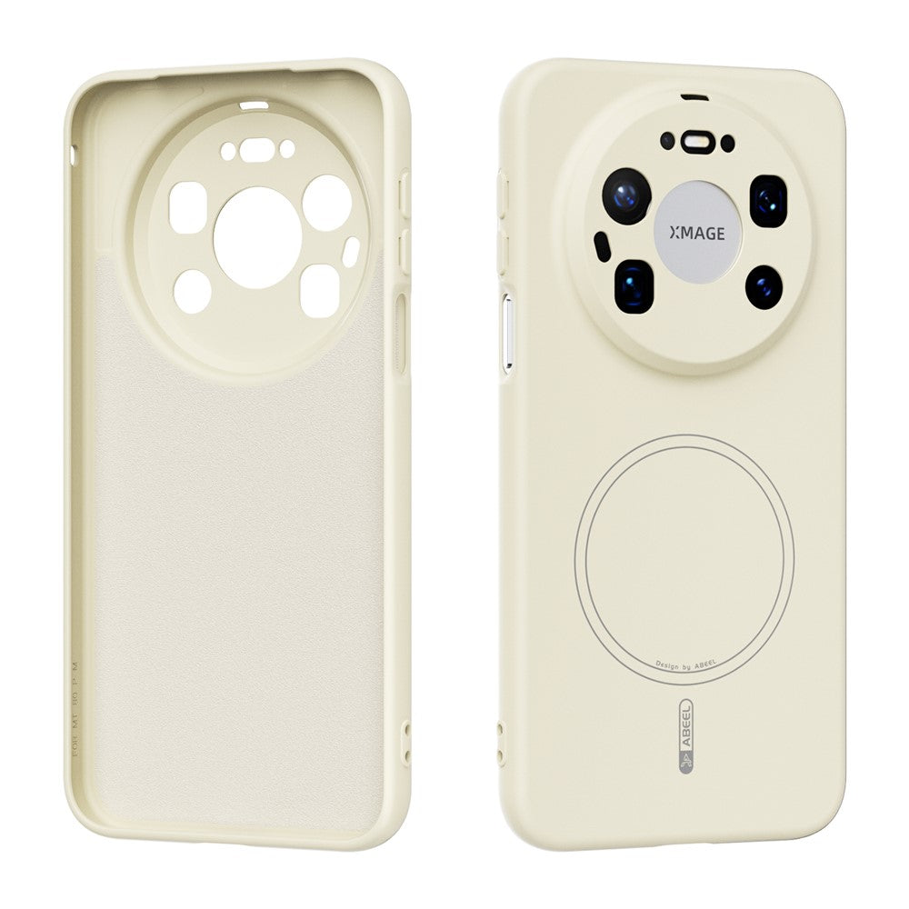 ABEEL For Huawei Mate 80 Pro Max Magnetic Case Skin Touch Liquid Silicone Phone Back Cover