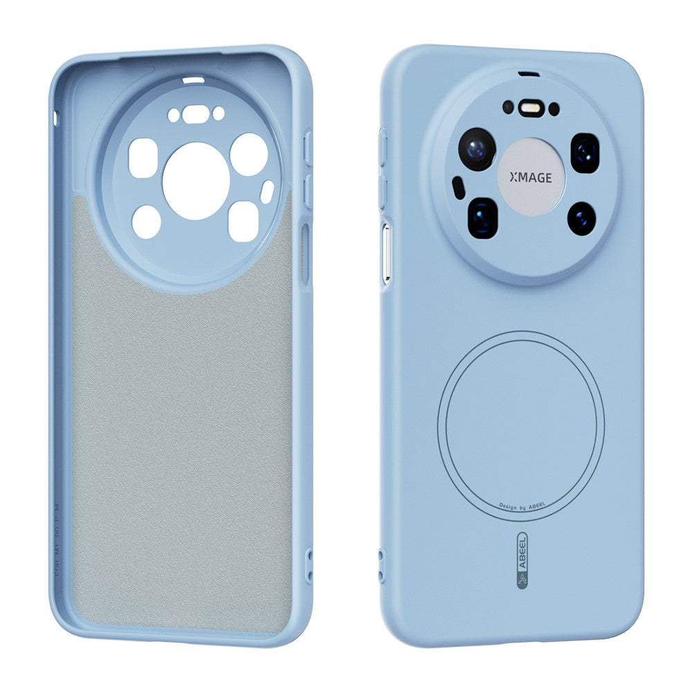 ABEEL For Huawei Mate 80 Pro Max Magnetic Case Skin Touch Liquid Silicone Phone Back Cover