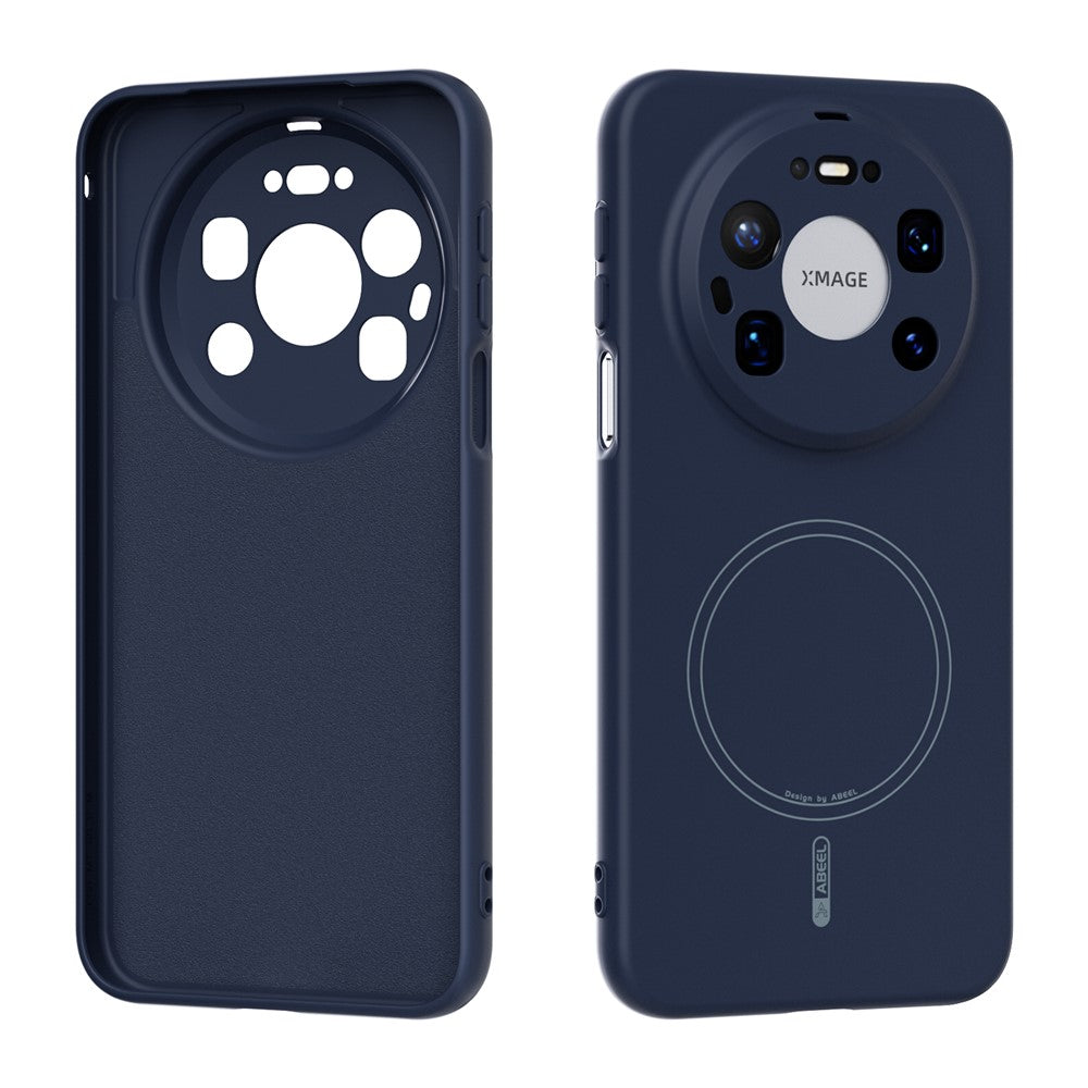 ABEEL For Huawei Mate 80 Pro Max Magnetic Case Skin Touch Liquid Silicone Phone Back Cover