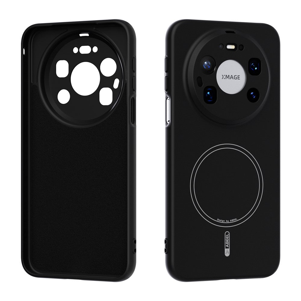 ABEEL For Huawei Mate 80 Pro Max Magnetic Case Skin Touch Liquid Silicone Phone Back Cover